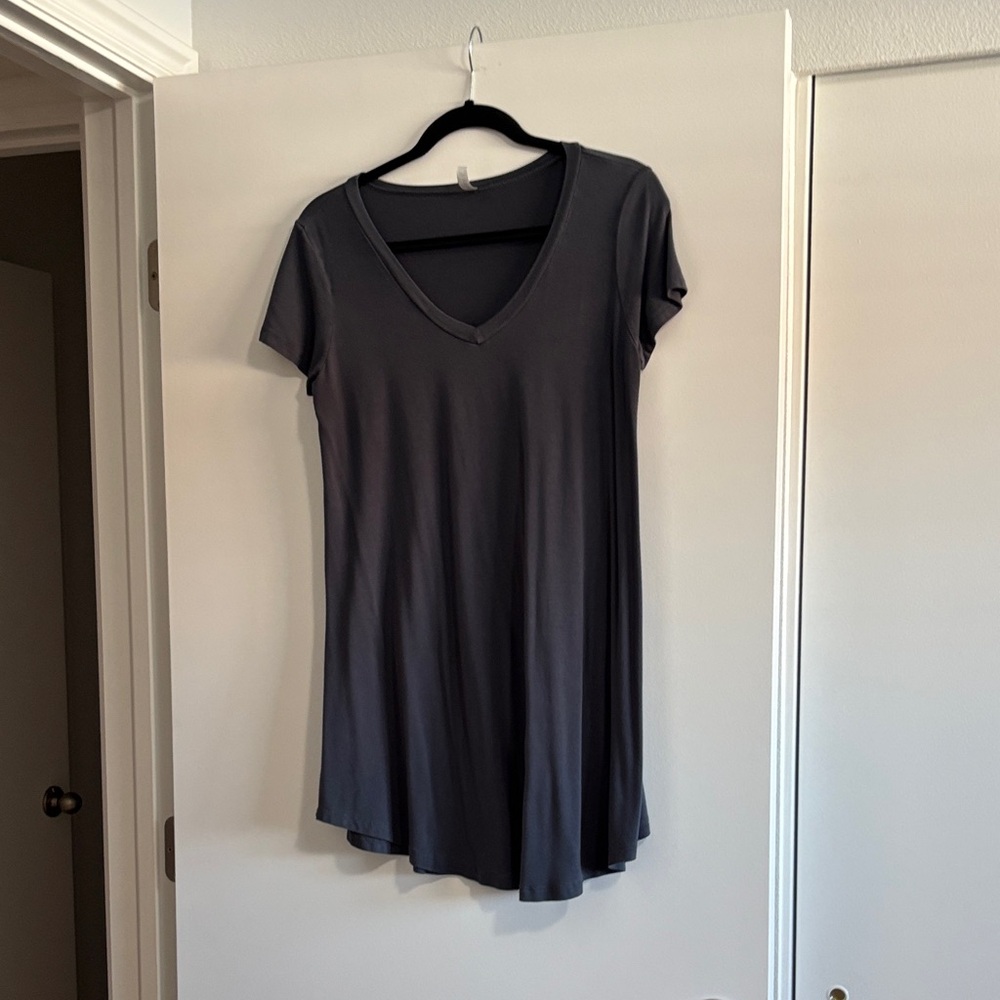 Popana Slate V-Neck Women's Tunic
